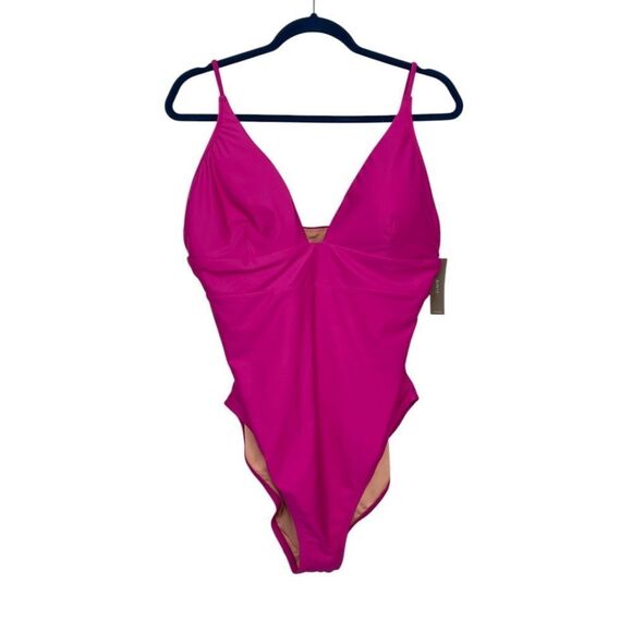 J. Crew Plunge One Piece Swimsuit NWT - Picture 2 of 7